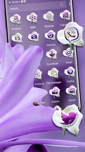 Purple Lily Theme - Image screenshot of android app