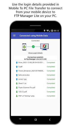 Mobile to PC File Transfer - عکس برنامه موبایلی اندروید