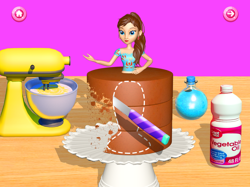 Cake DIY Baking Food Games - Gameplay image of android game