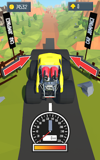 Destruction Car Jumping - Gameplay image of android game