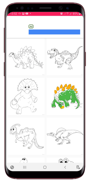 Dinosaur Coloring Book - عکس بازی موبایلی اندروید
