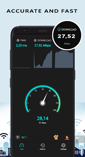 Wifi Speed Test - Internet Speed Test - عکس برنامه موبایلی اندروید