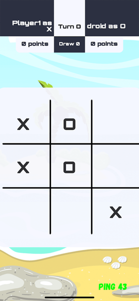 Tic-Tac-Toe Multiplayer - Gameplay image of android game