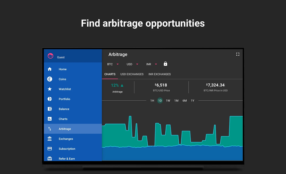 Cryptocurrency Portfolio Alert - عکس برنامه موبایلی اندروید