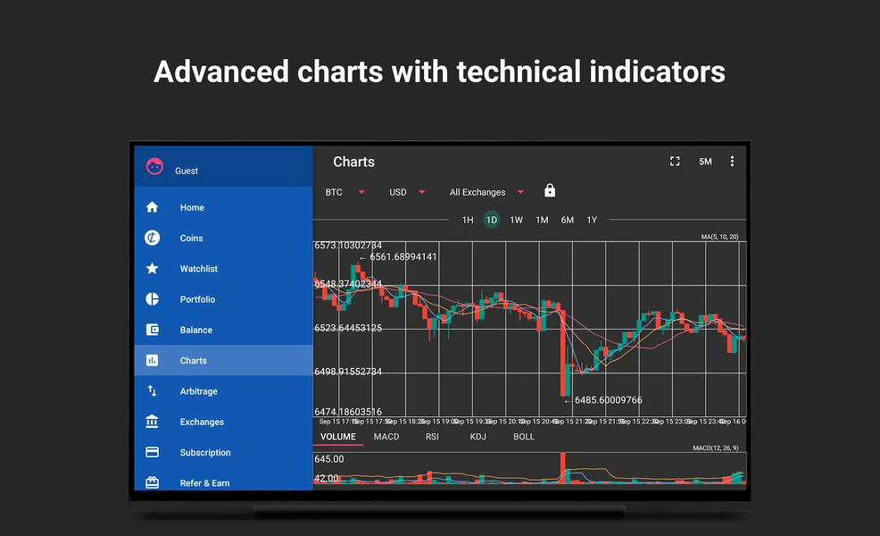 Cryptocurrency Portfolio Alert - عکس برنامه موبایلی اندروید