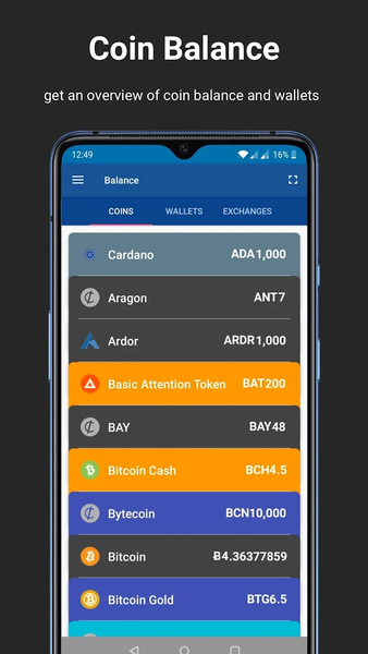 Cryptocurrency Portfolio Alert - عکس برنامه موبایلی اندروید