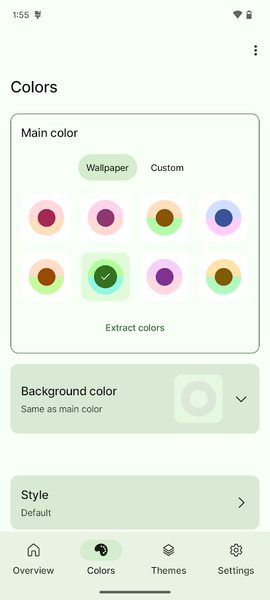 Repainter · dynamic themes - Image screenshot of android app