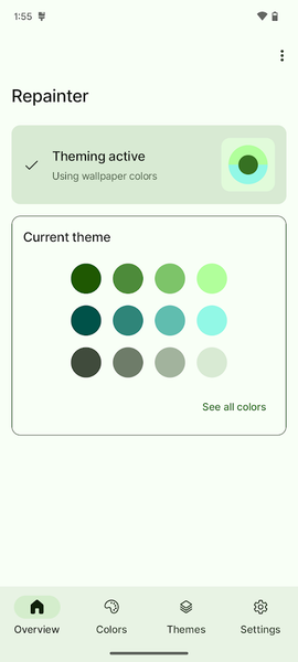 Repainter · dynamic themes - Image screenshot of android app