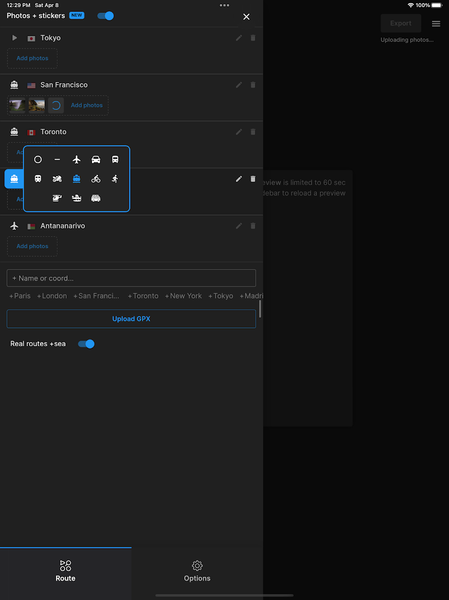 Mult.dev Travel Map Animations - عکس برنامه موبایلی اندروید