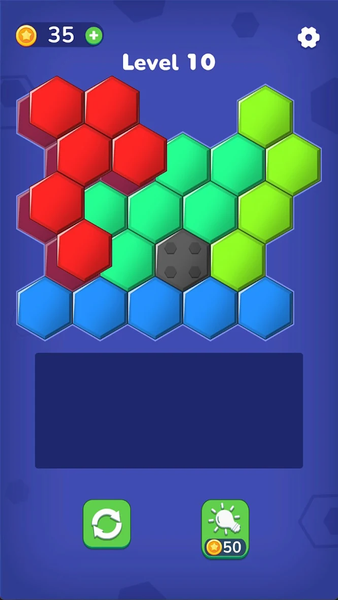Puzzle Hexa - Gameplay image of android game