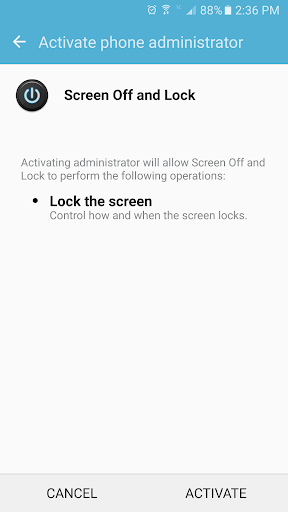 Screen Off and Lock - Image screenshot of android app