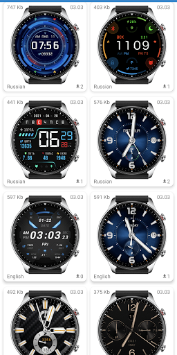 Amazfit GTR 2 WatchFaces - Image screenshot of android app