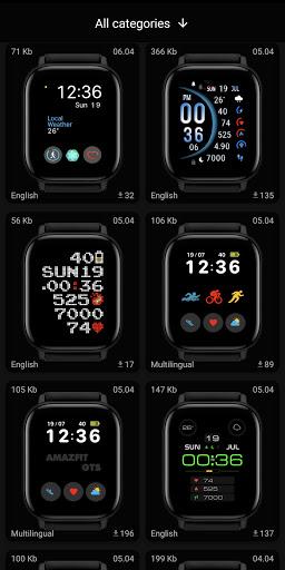 Amazfit GTS 2 WatchFaces - Image screenshot of android app