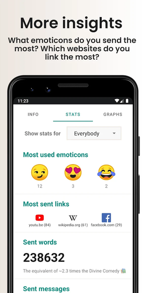 Chat Analyzer for WhatsApp - Image screenshot of android app