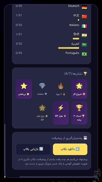 آموزش زبان لینگوپلی - عکس برنامه موبایلی اندروید