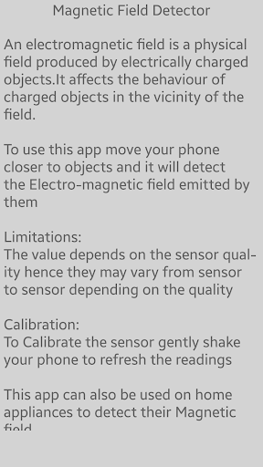 Magnetic Field Detector / Magnetic Field Sensor - عکس برنامه موبایلی اندروید