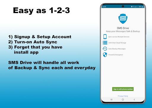 SMS Drive | Backup & Restore - Image screenshot of android app