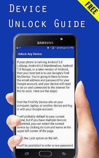 Unlock any Device Guide Free: - Image screenshot of android app