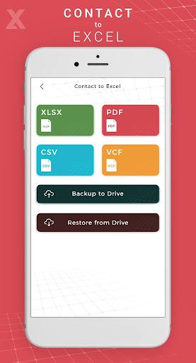 Contact Backup - Contact To Excel - Image screenshot of android app