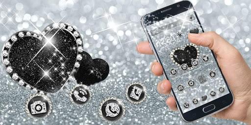 Diamond Love Glitter Theme - عکس برنامه موبایلی اندروید