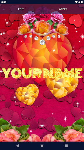 Diamond Hearts Live Wallpaper - عکس برنامه موبایلی اندروید