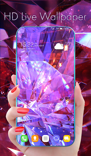 Diamond wallpaper HD For Girls - Image screenshot of android app