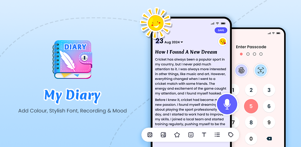 My Diary - Daily Journal Diary - Image screenshot of android app