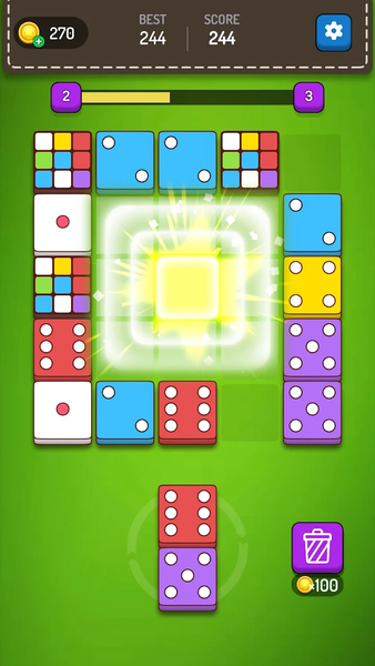 Dice Puzzle - Number Game - عکس بازی موبایلی اندروید