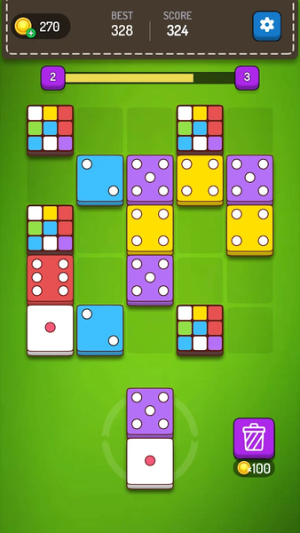 Dice Puzzle - Number Game - عکس بازی موبایلی اندروید