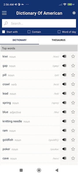 Dictionary Of American English - عکس برنامه موبایلی اندروید