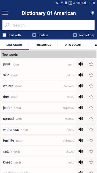 Study Dictionary Of American - Image screenshot of android app