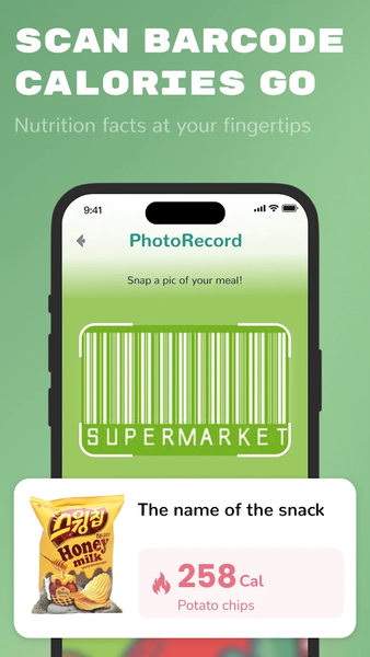 CaloPeek: AI Calorie Counter - عکس برنامه موبایلی اندروید