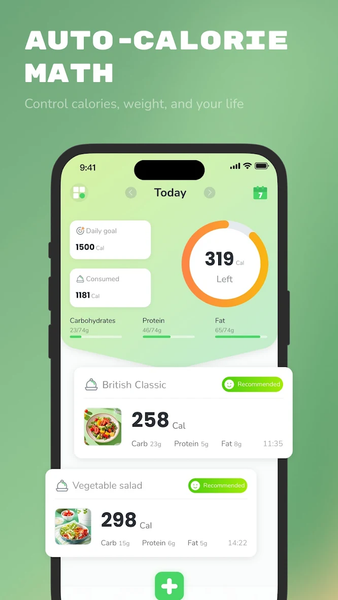 CaloPeek: AI Calorie Counter - عکس برنامه موبایلی اندروید