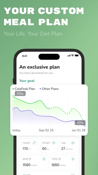 CaloPeek: AI Calorie Counter - عکس برنامه موبایلی اندروید