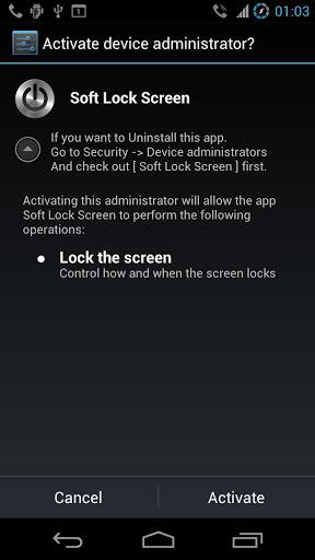 Soft Lock Screen - Image screenshot of android app