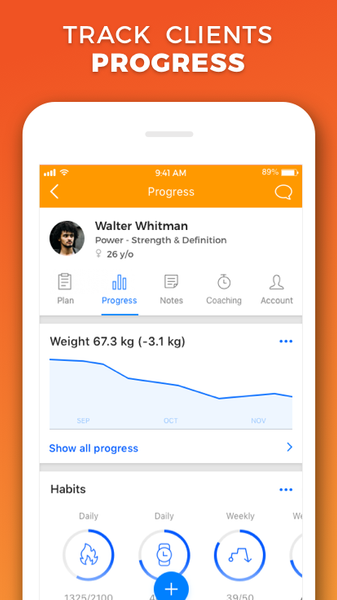 Virtuagym Coach - Image screenshot of android app