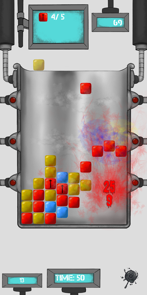 Suction Paint Labs: Match 3 - Gameplay image of android game
