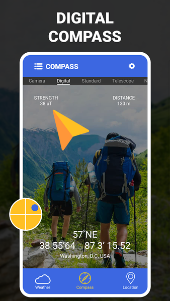 Digital Compass - GPS Compass - عکس برنامه موبایلی اندروید