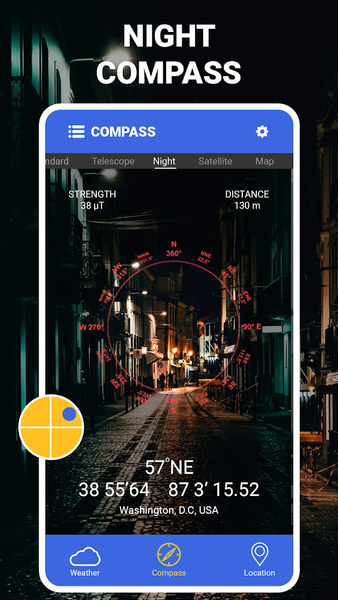 Digital Compass - GPS Compass - عکس برنامه موبایلی اندروید