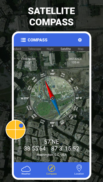 Digital Compass - GPS Compass - عکس برنامه موبایلی اندروید