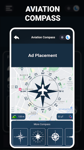 Digital Compass - GPS Compass - عکس برنامه موبایلی اندروید