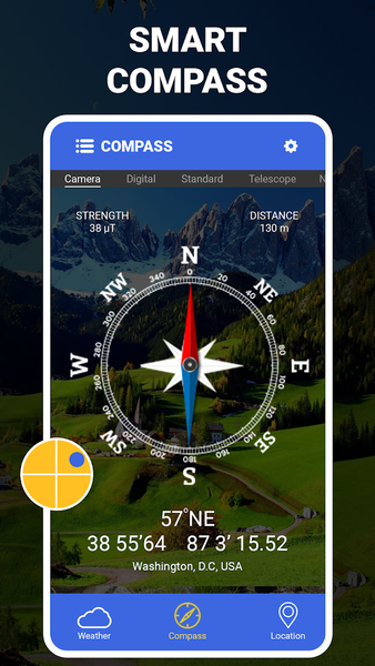 Digital Compass - GPS Compass - عکس برنامه موبایلی اندروید