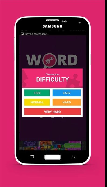 Word Search Puzzle - Gameplay image of android game