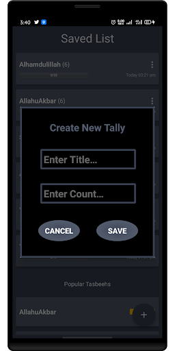 Digital Tally Tasbeeh Counter - Image screenshot of android app