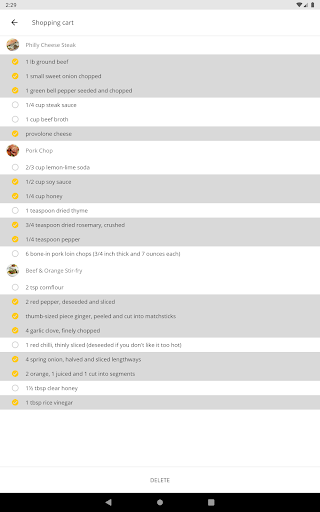Meat Recipes - Image screenshot of android app