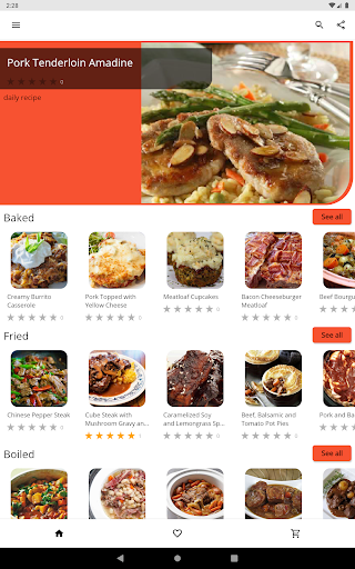 Meat Recipes - Image screenshot of android app