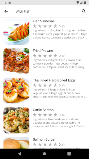 Snack Recipes - Image screenshot of android app