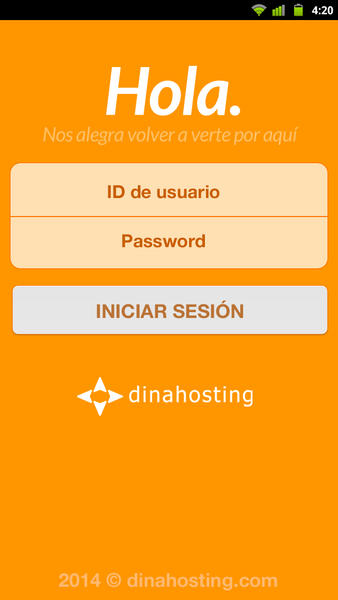 dinahosting - Image screenshot of android app