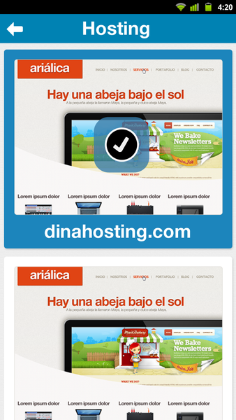 dinahosting - عکس برنامه موبایلی اندروید