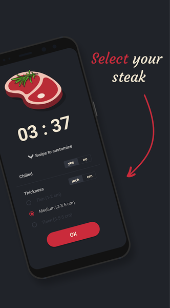 Steak Timer - عکس برنامه موبایلی اندروید